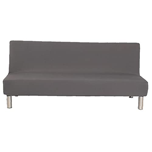 Couverture de canapé sans accoudoirs pliable et extensible couleur solide - 2