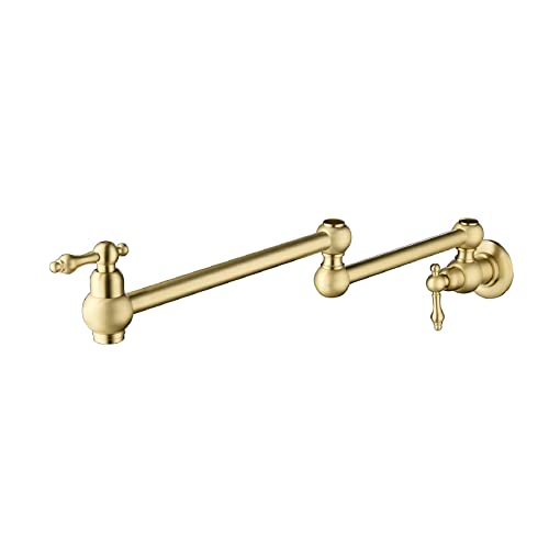 Grifo plegable para llenado de ollas de cocina de pared con brazo oscilante