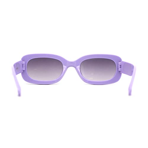 SA106 Girls Mod Narrow Rounded Rectangle Plastic Fashion Sunglasses4