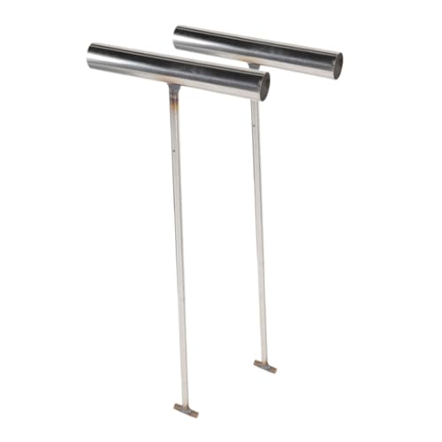 STOBAZA Stainless Steel Boning Hook t Handle Pull Hook Hanger Tool for Garage and Manhole Cover Lifting