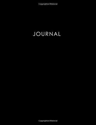 Journal: 400 Page Journal, 8.5x11 inch, Black Notebook, 200 sheets / 400 pages