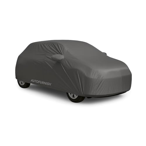 Image of AutoFurnish | Custom Fit | Aero Grey | Antenna Pocket |Mirror Pocket| All Weather|Waterproof | Scratch Proof | Heat and UV Resistant | Car Body Cover | Compatible with Ford Freestyle 2018