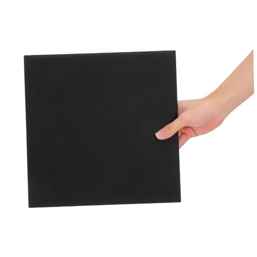 Paneles acústicos autoadhesivos para pared de 12 piezas NUOBESTY absorbentes de sonido en poliéster negro miniatura 3