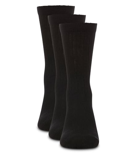 MeMoi Boys' 3 Pair Pack Ribbed Cotton Blend Crew Sport Socks3