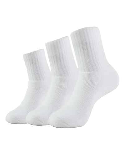 Image of Jockey Men's Calf Length Cotton Socks (Pack of 3) 7030 White Free Size