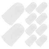 WEKADRIN 10 Stück Teiliges Lampen Abdeckkappen aus Hitzebeständigem Kunststoff Runde Ersatzkappen für Öllampen Alkoholbrenner und Kerzen Staubdichte Schutzkappen für Labor und Haushalt