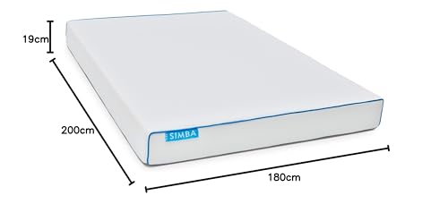 Simba Premium Seven-Zoned Foam Boxed Mattress Super King 180 x 200cm | 19cm Depth | Cooler, Fresher, More Supportive Foam | 200 Night Trial