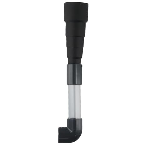 Lawnoval Adaptador de aspiradora de línea de drenaje de CA con tubo de PVC transparente y 2 conectores para aspiradora húmeda, se adapta a mangueras de 3/4 pulgadas y 1 pulgada