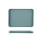Bandejas Plastico para Cocina Bandeja de plástico for Servir en restaurantes, Bandeja Antideslizante for té, Frutas y postres, for almacenar Alimentos cocinar, Organizador Cocina(Green Small)
