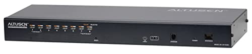 Switch KVM High Denisty Cat 5 con accesso IP e supporto PS/2 e connessione console USB