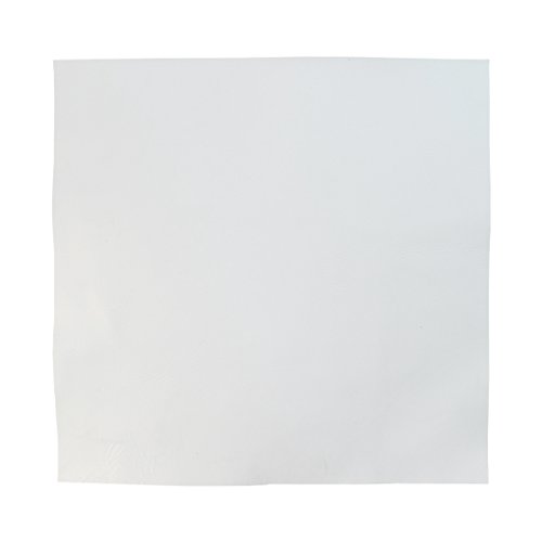Hide & Drink, Leather Square for Crafts (12 x 12 in.), Tooling, Hobby Workshop, Medium Weight (1.8 mm Thick) Handmade (White)