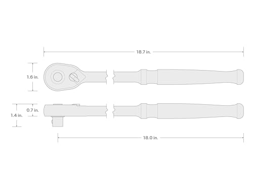 TEKTON 1/2 Inch Drive x 18 Inch Quick-Release Long Ratchet | SRH11218 by TEKTON - Image 7