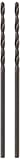 Bosch BL2131 2-Piece 1/16 In. x 1-7/8 In. Fractional Jobber Black Oxide Drill Bit