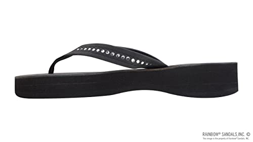 Rainbow Sandals Women's Four Layer Leather Wedge - 3/4" Strap w/Swarovski® Crystals2