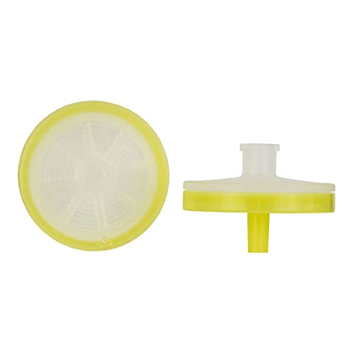 Image of MACHEREY-NAGEL 729004.400 CHROMAFIL MV Syringe Filter, Top Colorless, Bottom Yellow, 0.45m Pore Size, 25 mm Membrane Diameter (Pack of 400)