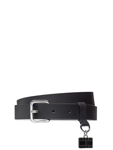 Ceinture Tommy Hilfiger pour femme AW0AW15837 en cuir noir