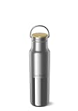Klean Kanteen Rise Reflect Insulated Water Bottle - Reusable Water Bottle for Quick Hydration - Vacuum Insulation - Dishwasher-Safe - Bamboo Cap - Stainless Steel - 12 oz