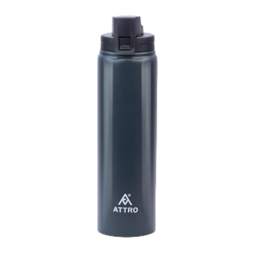 Attro Hydrate 1000 Stainless Steel 900ml Water Bottle Sleek & Stylish Matt Finish Bottle Food Grade, Leakproof Perfect for Office, School & Outdoor- D