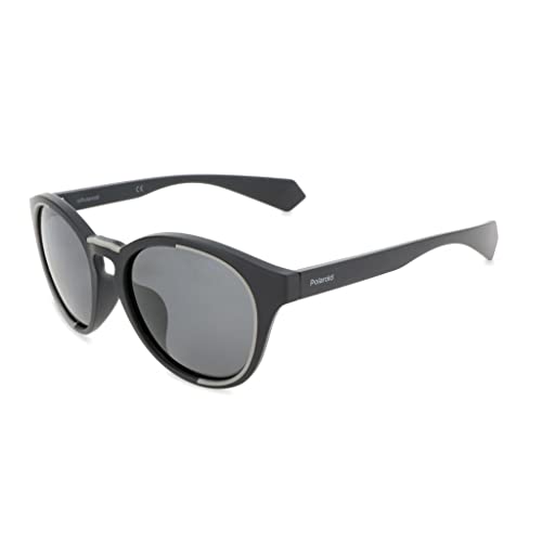 Polaroid Lunettes de soleil unisexe Modèle 6065/F/S monture plastique noire
