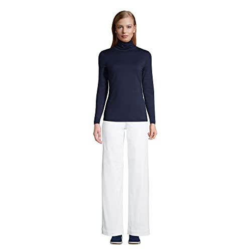 Image of Lands' End Women's Lightweight Fitted Long Sleeve Turtleneck