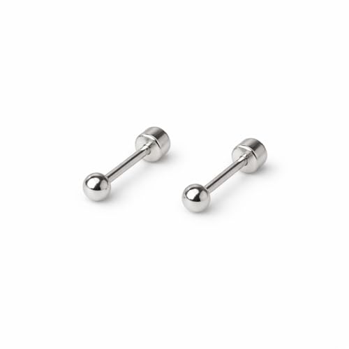 Image of 925 Sterling Silver 18K Gold 1 Micron Plating Dot Stud Earrings for Women & Girls | Lightweight & Tarnish Resistant