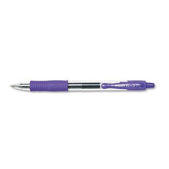 3 bolígrafos retráctiles de gel G2, tinta morada, 0.5 mm miniatura 1