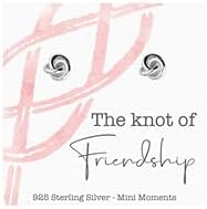 Gift Boxed For Friend Sterling Silver Celtic Knot Earrings 'The Knot Of Friendship' Present Gift Boxed Ear Studs Genuine 925 Jewellery