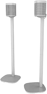 2 x Soundbass ONE Floor Stand, White, Compatible with Sonos ONE, ONE SL & Play:1, Full Hardware Kit Included, Designed in The UK
