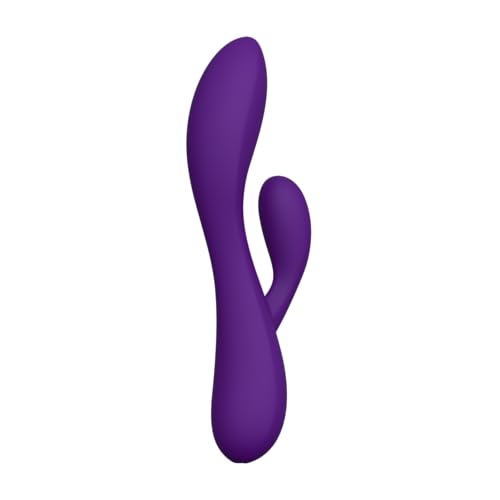 plusOne Dual Vibrating Back Massager – 10 Vibration Modes, Waterproof, Rechargeable, Soft Silicone, Dual Motors for Deep Relaxation – USB Cable Included