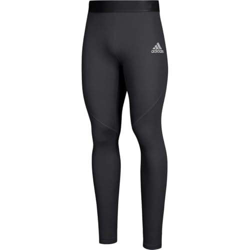 Image of adidas Men's Mid Rise Alphaskin Long Slim Fit Tight Training Pants