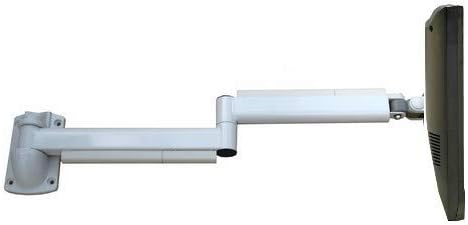 Long 39 inch Articulated LCD Monitor Wall Arm VESA Hospital Bed