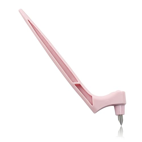Moicstiy Craft Cutting Tools Pen Craft Cutting Knives with 3 different 360 Degree Rotating Blades Stainless Steel Cutter Pen for Stencils Scrapbooks DIY Crafts (Pink)