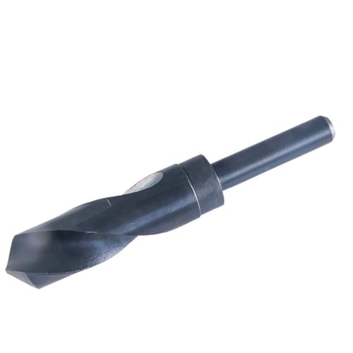 1 Broca Helicoidal Hss, Broca de Acero de Alta Velocidad con Vástago Reducido de 1/2 Pulgada para Metal, Acero Inoxidable, Hierro Fundido, Madera, Diámetro de 12-40 mm, Práctica