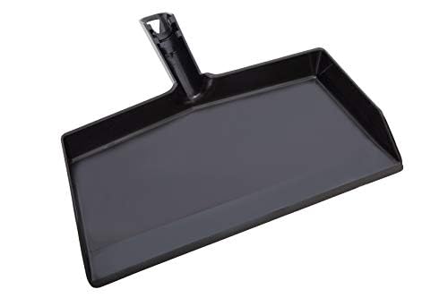 Stanley Home Products Black Clip-On Dustpan - Durable Plastic Clip-On Dust Pan with 10.5” Wide Sweep Opening & Easy Grip Handle - Home Dusting & Cleaning Tool