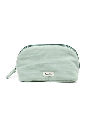 Ponette - Neceser Mujer, Bolsa de Aseo y Viaje, Neceser de Maquillaje y Playa, Marca Española - Verde