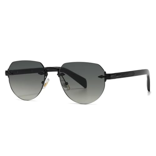 Lunettes de soleil tendance style urbain pour homme et femme noires