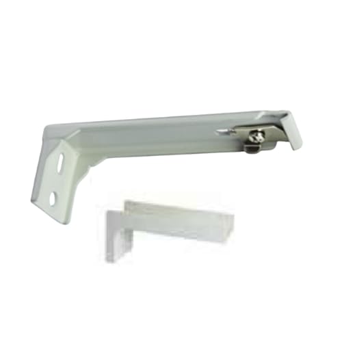 Pack of 4 White 107mm Single Face Fix Support & 107mm Cover Window Curtain Track Pro Supports Brackets