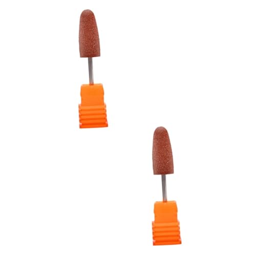 NOLITOY 2pcs Puntas de Pulido de Uñas de Silicona miniatura 1