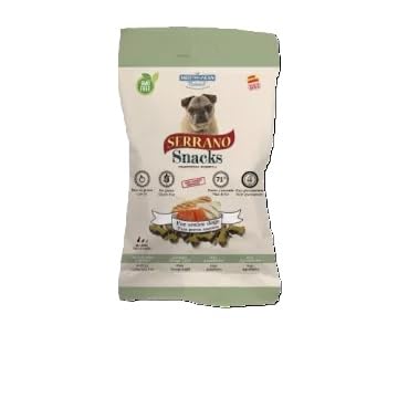 Mediterranean Natural Serrano Snacks para Perros Senior 12X100 GR (Salmon Y Atún)