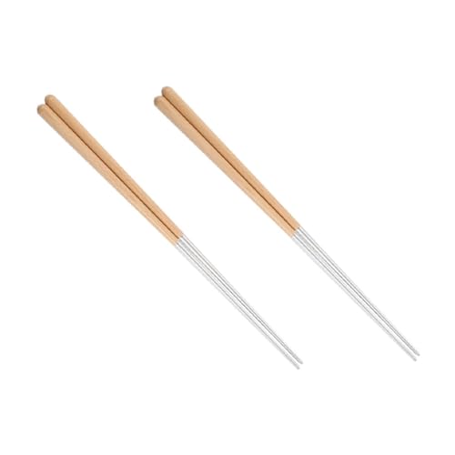 ZUNOXAZ 2組 ステンレス製調理箸 滑り止め仕様 油揚げ 鍋 麺料理対応 耐久性と衛生的な再利用可能キッチンツール