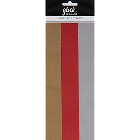 Christmas Tissue Paper Pack, Gold Red Silver Christmas Tissue Paper, Tissue Paper for Christmas Gold Red Silver, Christmas Wrap Tissue Paper Pack Cover