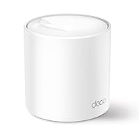 TP-Link Deco X50 Mesh WLAN Set (1 Pack), Wi-Fi 6 AX3000 Dual Band Router & Repeater, 3X Gigabit Ports, Zusatzeinheit, empfohlen für Häuser mit 1-2 Schlafzimmern, Umfassender Jugendschutz, WPA3