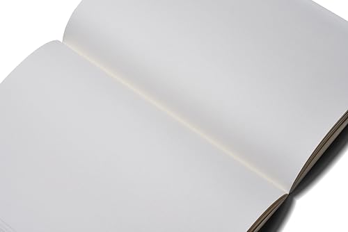 Image of Zequenz A5 Size Dark Navy Blue Slim Notebook Blank Acid Free Paper 200 Pages 80GSM 360 Degree Flexibility 100% Handmade Fountain Pen Friendly Color Series Bookmark Included