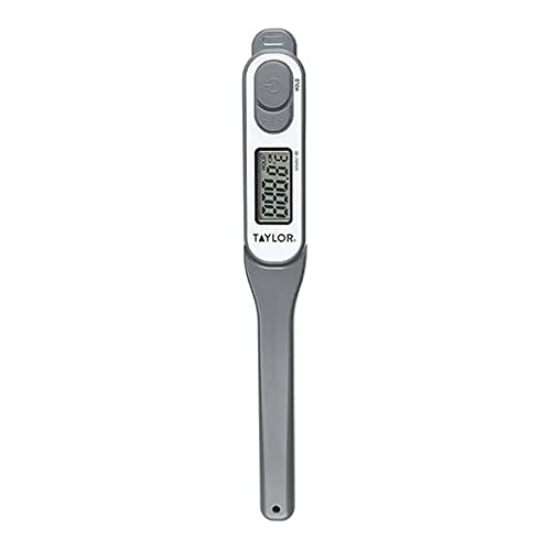 TaylorPro Waterproof Meat Thermometer Probe, Fast 6 Second Read Time, Ideal for Meat, Fish & Jam Making, Plastic/Stainless Steel, 25 x 3 x 2cm