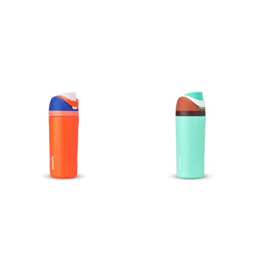 Owala Kids FreeSip 2-Pack 16oz Insulated Water Bottles, Blue Citrus & Mint Chocolate alternate