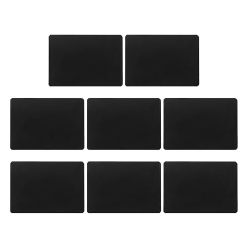 TOVINANNA Mini Letreros de Pizarra Borrables para Precios 8 Unidades Tamaño A7 Material ABS Resistente Color Negro Mate Ideales para Buffet Supermercados y Eventos de Comida