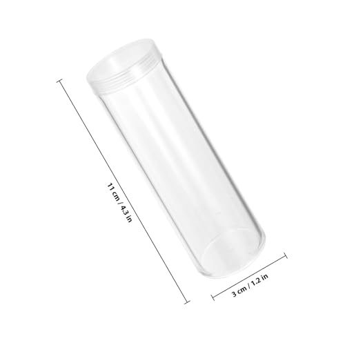 Tubos para monedas transparentes de 25 mm con plástico rígido antirrayaduras 2