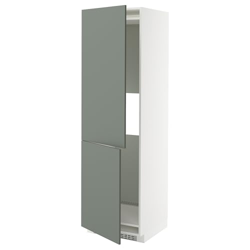 ProTuning METOD Hi cab f Nevera o congelador w 2 drs, blanco/Nickebo gris mate-verde, 60 x 60 x 200 cm