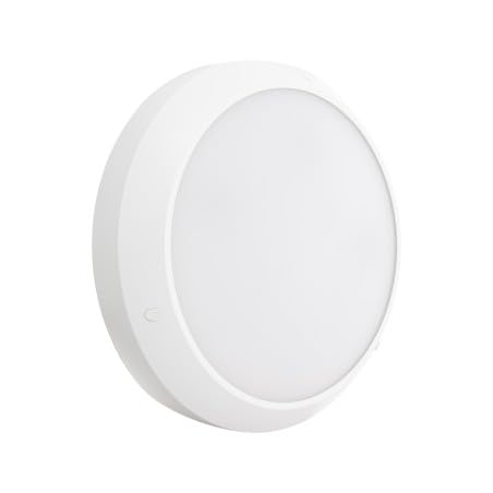 Hublot LED blanc 30 cm IP65, 2000 lumens, conso 18W, Blanc chaud