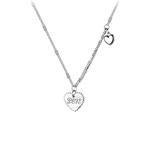 Collier de clavicule de coeur en argent sterling, une touche romantique contre votre peau